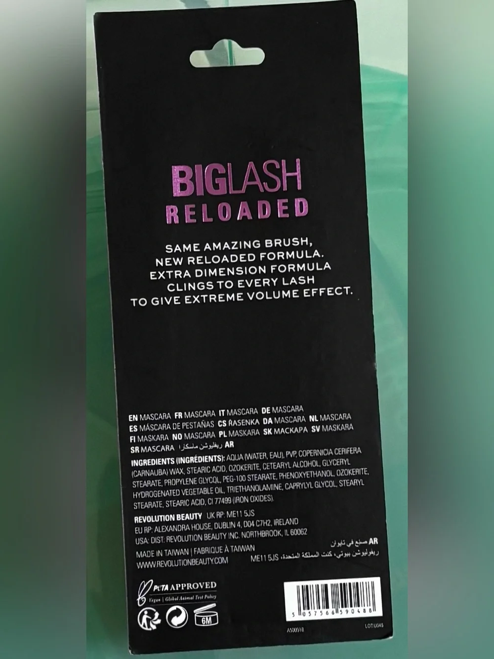 Revolution Biglash Reloaded Mascara - True Black